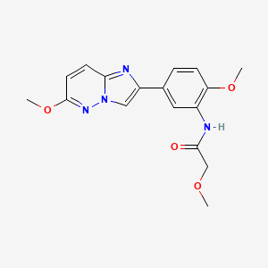 2-methoxy-N-(2-methoxy-5-(6-methoxyimidazo[1,2-b]pyridazin-2-yl)phenyl)acetamide