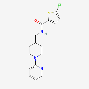 5-chloro-N-((1-(pyridin-2-yl)piperidin-4-yl)methyl)thiophene-2-carboxamide