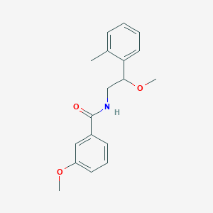 molecular formula C18H21NO3 B2384147 3-甲氧基-N-(2-甲氧基-2-(邻甲苯基)乙基)苯甲酰胺 CAS No. 1797892-40-0