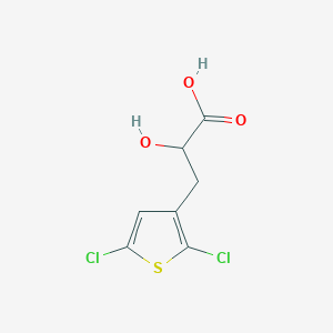 molecular formula C7H6Cl2O3S B2384159 3-(2,5-Dichlorothiophen-3-yl)-2-hydroxypropanoic acid CAS No. 2172529-52-9