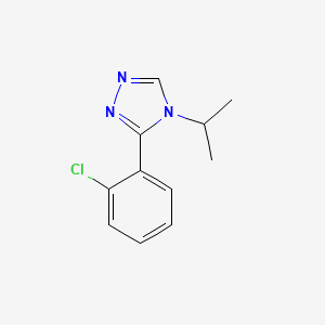 B2384168 3-(2-chlorophenyl)-4-(propan-2-yl)-4H-1,2,4-triazole CAS No. 1548796-53-7