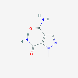 molecular formula C6H8N4O2 B2384187 1-methyl-1H-pyrazole-4,5-dicarboxamide CAS No. 1379326-21-2