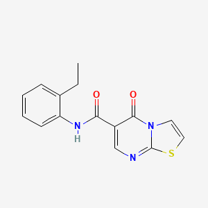 molecular formula C15H13N3O2S B2384192 N-(2-ethylphenyl)-5-oxo-5H-thiazolo[3,2-a]pyrimidine-6-carboxamide CAS No. 851943-82-3