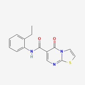 molecular formula C15H13N3O2S B2384192 N-(2-乙基苯基)-5-氧代-5H-噻唑并[3,2-a]嘧啶-6-甲酰胺 CAS No. 851943-82-3