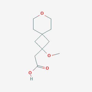 molecular formula C11H18O4 B2384204 2-(2-Methoxy-7-oxaspiro[3.5]nonan-2-yl)acetic acid CAS No. 2580239-46-7