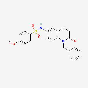 N-(1-benzyl-2-oxo-1,2,3,4-tetrahydroquinolin-6-yl)-4-methoxybenzenesulfonamide
