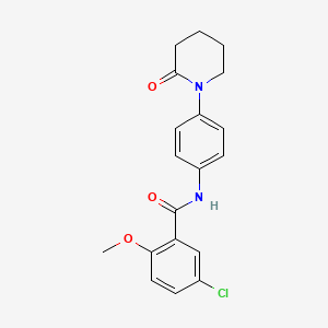 5-chloro-2-methoxy-N-(4-(2-oxopiperidin-1-yl)phenyl)benzamide
