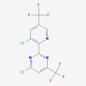 4-Chloro-2-[3-chloro-5-(trifluoromethyl)pyridin-2-yl]-6-(trifluoromethyl)pyrimidine
