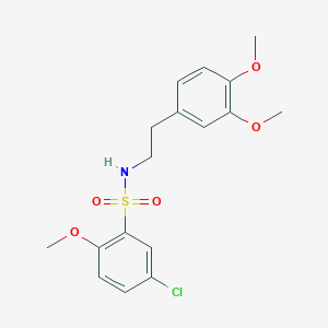 [2-(3,4-Dimethoxyphenyl)ethyl][(5-chloro-2-methoxyphenyl)sulfonyl]amine