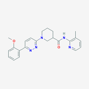 molecular formula C23H25N5O2 B2384226 1-(6-(2-methoxyphenyl)pyridazin-3-yl)-N-(3-methylpyridin-2-yl)piperidine-3-carboxamide CAS No. 1170619-04-1