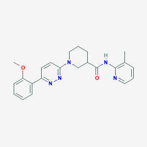 molecular formula C23H25N5O2 B2384226 1-[6-(2-methoxyphenyl)pyridazin-3-yl]-N-(3-methylpyridin-2-yl)piperidine-3-carboxamide CAS No. 1170619-04-1