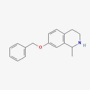 molecular formula C17H19NO B2384245 7-(Benzyloxy)-1-methyl-1,2,3,4-tetrahydroisoquinoline CAS No. 1519448-80-6