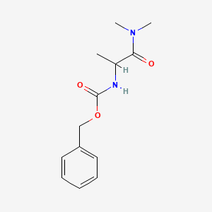 molecular formula C13H18N2O3 B2384283 benzyl N-[1-(dimethylcarbamoyl)ethyl]carbamate CAS No. 75801-52-4