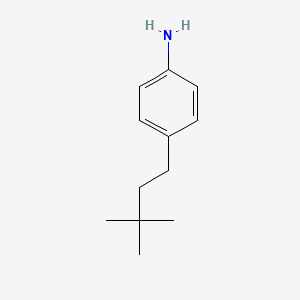 molecular formula C12H19N B2384287 4-(3,3-二甲基丁基)苯胺 CAS No. 241499-52-5