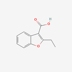 molecular formula C11H10O3 B2384303 2-Ethyl-1-benzofuran-3-carboxylic acid CAS No. 52489-34-6