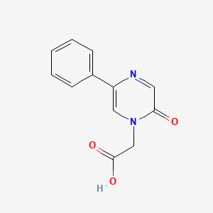 molecular formula C12H10N2O3 B2384317 (2-oxo-5-phenylpyrazin-1(2H)-yl)acetic acid CAS No. 1010902-90-5