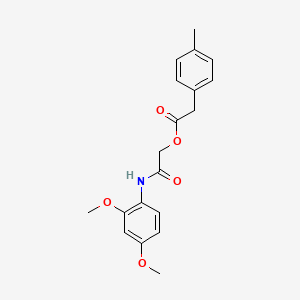 molecular formula C19H21NO5 B2384327 2-[(2,4-Dimethoxyphenyl)amino]-2-oxoethyl (4-methylphenyl)acetate CAS No. 1797044-93-9