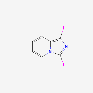 molecular formula C7H4I2N2 B2384337 1,3-Diiodoimidazo[1,5-a]pyridine CAS No. 2046954-44-1
