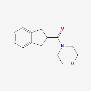 molecular formula C14H17NO2 B2384342 Methanone, (2-indanyl)(4-morpholyl)- CAS No. 859914-96-8
