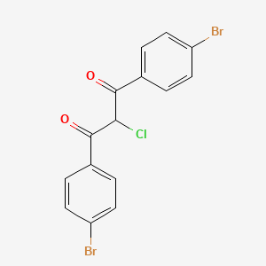 molecular formula C15H9Br2ClO2 B2384344 1,3-Bis(4-bromophenyl)-2-chloropropane-1,3-dione CAS No. 937602-10-3