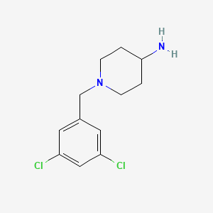 molecular formula C12H16Cl2N2 B2384360 1-[(3,5-二氯苯基)甲基]哌啶-4-胺 CAS No. 380424-52-2