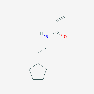 molecular formula C10H15NO B2384364 N-(2-Cyclopent-3-en-1-ylethyl)prop-2-enamide CAS No. 2281324-93-2