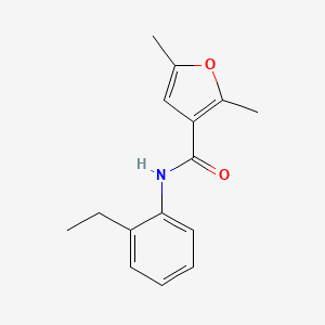 molecular formula C15H17NO2 B2384367 N-(2-乙基苯基)-2,5-二甲基呋喃-3-甲酰胺 CAS No. 915926-86-2