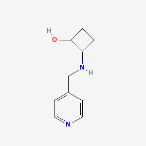 molecular formula C10H14N2O B2384383 2-{[(吡啶-4-基)甲基]氨基}环丁醇 CAS No. 2164047-61-2