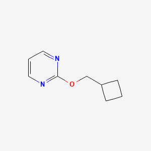 molecular formula C9H12N2O B2384388 2-(Cyclobutylmethoxy)pyrimidine CAS No. 2189434-23-7