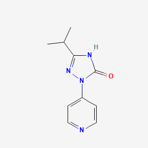 molecular formula C10H12N4O B2384400 3-Isopropyl-1-(pyridin-4-yl)-1H-1,2,4-triazol-5-ol CAS No. 2169190-24-1