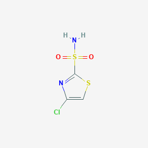 molecular formula C3H3ClN2O2S2 B2384419 4-氯噻唑-2-磺酰胺 CAS No. 89501-94-0