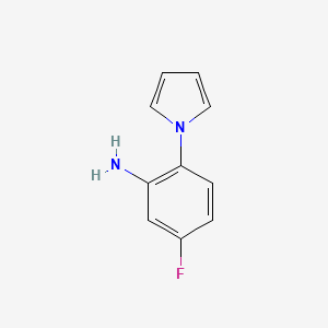molecular formula C10H9FN2 B2384445 5-Fluoro-2-(1H-pyrrol-1-yl)aniline CAS No. 896429-57-5