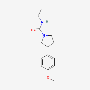 molecular formula C14H20N2O2 B2384447 N-ethyl-3-(4-methoxyphenyl)pyrrolidine-1-carboxamide CAS No. 1211015-13-2