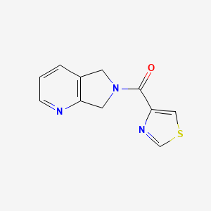 (5H-pyrrolo[3,4-b]pyridin-6(7H)-yl)(thiazol-4-yl)methanone