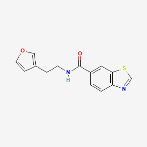 B2384470 N-(2-(furan-3-yl)ethyl)benzo[d]thiazole-6-carboxamide CAS No. 1797802-56-2