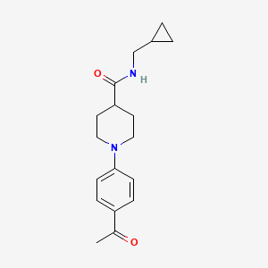 B2384478 1-(4-acetylphenyl)-N-(cyclopropylmethyl)piperidine-4-carboxamide CAS No. 900018-93-1