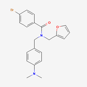 B2384479 4-bromo-N-(4-(dimethylamino)benzyl)-N-(furan-2-ylmethyl)benzamide CAS No. 868145-43-1