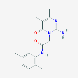 B2384480 2-(2-amino-4,5-dimethyl-6-oxopyrimidin-1(6H)-yl)-N-(2,5-dimethylphenyl)acetamide CAS No. 1251595-02-4