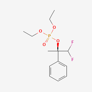 molecular formula C13H19F2O4P B2384495 1,1-二氟-2-苯基丙-2-基二乙基磷酸盐 CAS No. 1159000-83-5
