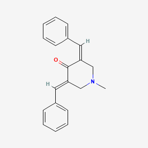 molecular formula C20H19NO B2384526 (3Z,5E)-3,5-dibenzylidene-1-methylpiperidin-4-one CAS No. 52835-63-9