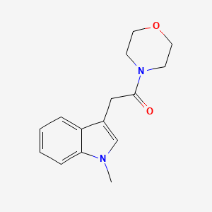 molecular formula C15H18N2O2 B2384533 2-(1-methyl-1H-indol-3-yl)-1-morpholinoethanone CAS No. 1899369-25-5