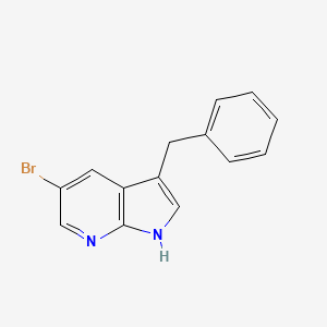 molecular formula C14H11BrN2 B2384603 3-苄基-5-溴-1H-吡咯并[2,3-b]吡啶 CAS No. 2137929-76-9