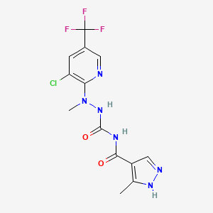 N-[[[3-chloro-5-(trifluoromethyl)pyridin-2-yl]-methylamino]carbamoyl]-5-methyl-1H-pyrazole-4-carboxamide