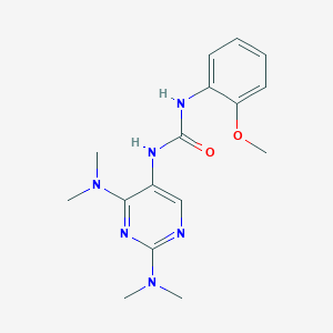 1-(2,4-Bis(dimethylamino)pyrimidin-5-yl)-3-(2-methoxyphenyl)urea