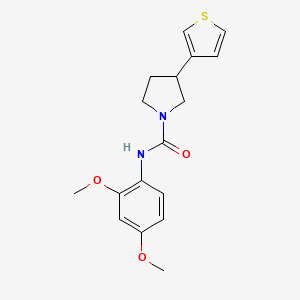 N-(2,4-dimethoxyphenyl)-3-(thiophen-3-yl)pyrrolidine-1-carboxamide