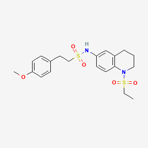 N-(1-(ethylsulfonyl)-1,2,3,4-tetrahydroquinolin-6-yl)-2-(4-methoxyphenyl)ethanesulfonamide