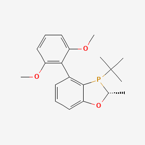molecular formula C20H25O3P B2384649 (2R)-3-Tert-butyl-4-(2,6-dimethoxyphenyl)-2-methyl-2H-1,3-benzoxaphosphole CAS No. 1477517-18-2