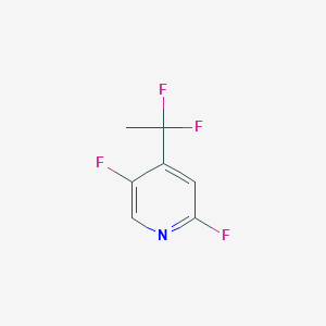 molecular formula C7H5F4N B2384671 4-(1,1-二氟乙基)-2,5-二氟吡啶 CAS No. 2503203-70-9