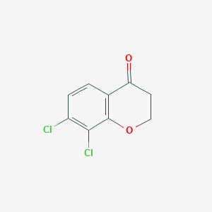 molecular formula C9H6Cl2O2 B2384685 7,8-dichloro-3,4-dihydro-2H-1-benzopyran-4-one CAS No. 27407-09-6