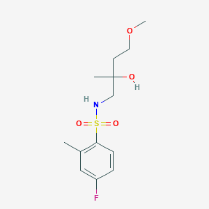 4-fluoro-N-(2-hydroxy-4-methoxy-2-methylbutyl)-2-methylbenzenesulfonamide